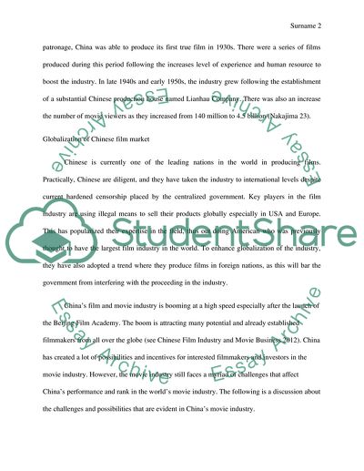 Film industry in china