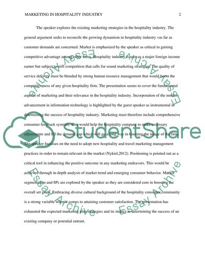 Guest speaker reaction paper picture