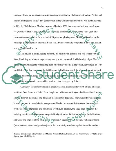 Architecture of Taj Mahal Building