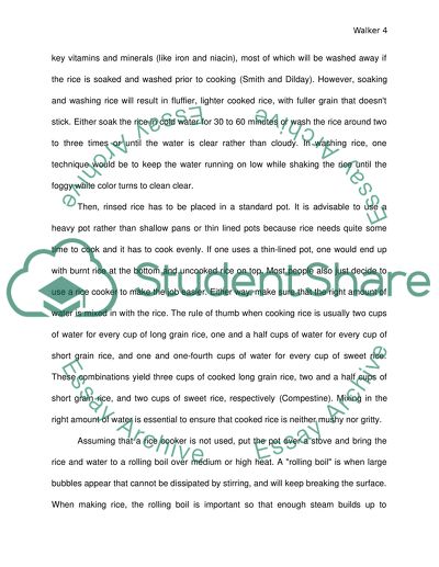 The Art of Cooking Rice