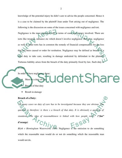 Hair Care Limited: A Case under Law of Torts