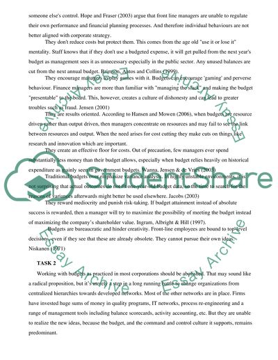 Accounting and Managment