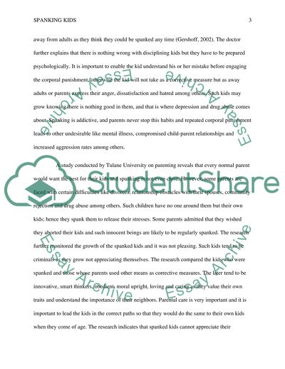 Business: Disadvantages of Spanking Kids