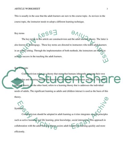 Adult Learners in Online Learning Environments by Hsiu-Mei Huang