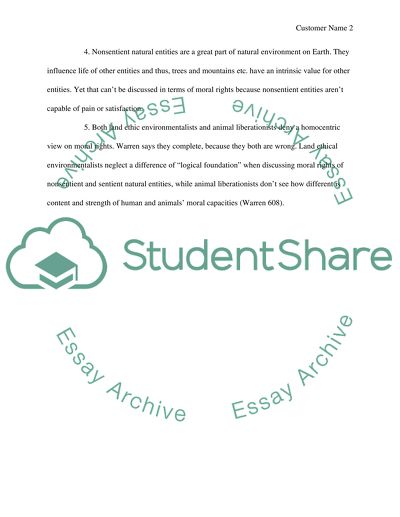 The Rights of the Nonhuman World by Mary Anne Warren