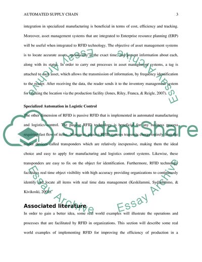 Specialized Automation in Manufacturing