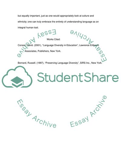 The Importance of Language in Culture