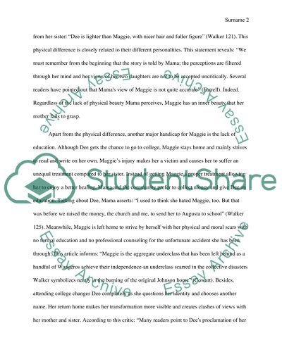 Everyday Use by Alice Walker