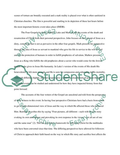 The Passion of the Christ (2004): Comparison to the Gospels