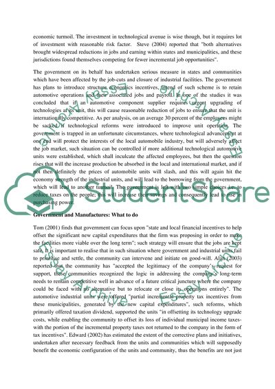 US Automobile: On Brink