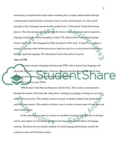 Language Learning Activities