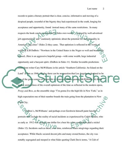 African American Los Angeles from the Great Depression to Present