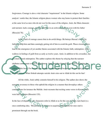 Religion and Fanaticism in The Kite Runner by Khaled