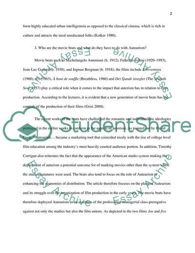 Difference between a Metteurs-en-Scene and an Auteur