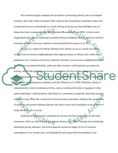 The cause of obesity can be found in an obese society