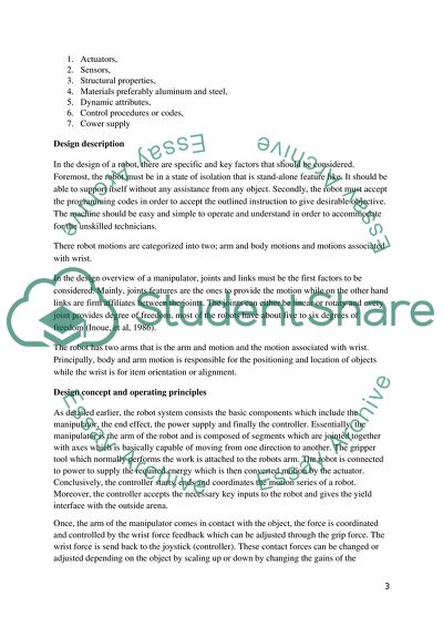 The Design of a Polishing Robotics System