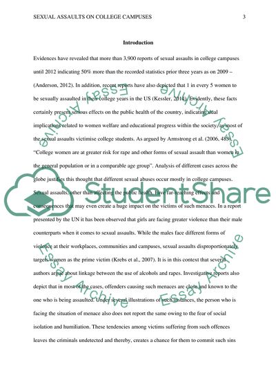 Sexual Assaults on College Campuses