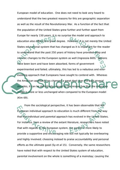 American vs. European Education