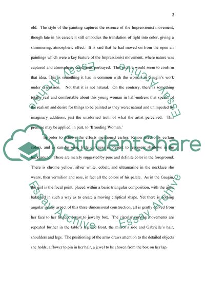 Brooding Woman and Gabrielle with Jewel Box