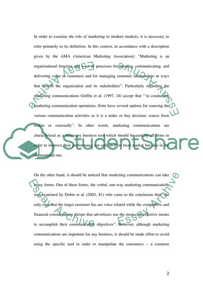 Marketing Communications and Strong Brands