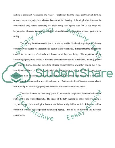 Analysis of breastfeeding ad