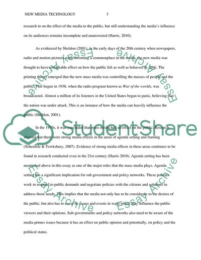 Effect of New Media Technology on Political Thought and Theory