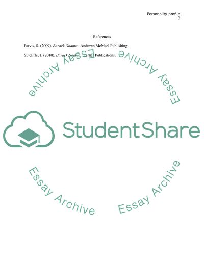 Personality Profile: Barrack Hussein Obama