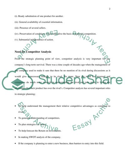 The Vitality of Competitor Analysis: The Case of Tesco