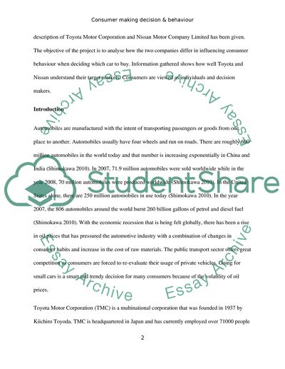 Consumer Making Decision & Behavior