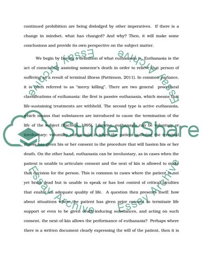 Euthanasia: Can It Ever Be Morally or Ethically Justifiable