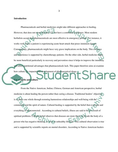 Pharmaceuticals and Herbs