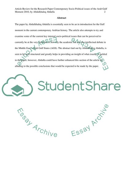 Contemporary Socio : Political Issues of the Arab Gulf Moment - Abdulkhaleq Abdulla