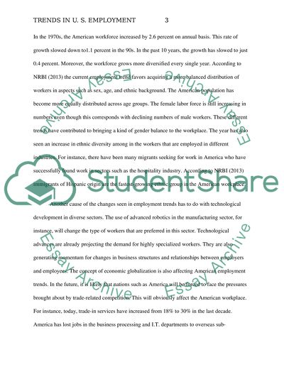 What are the trends in U.S. Employment