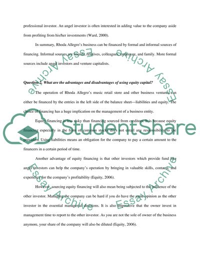 The Advantages and Disadvantages of Equity Financing