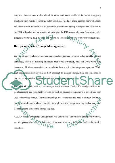 Implementing Strategy and Managing Change