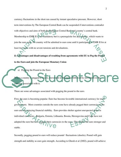 The Current Exchange Rate Regime in the European Union