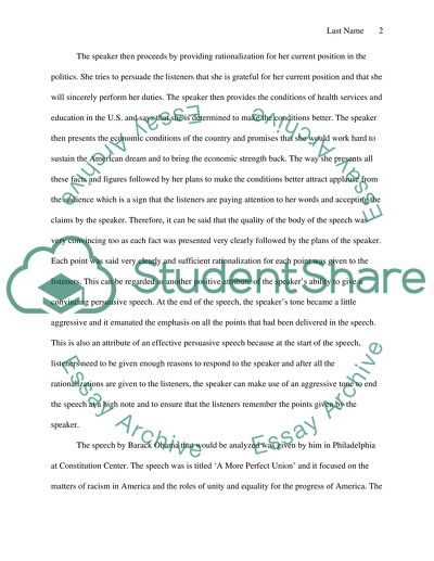 Comparative Speech Analysis