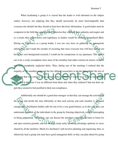 Group Discussions and Leadership