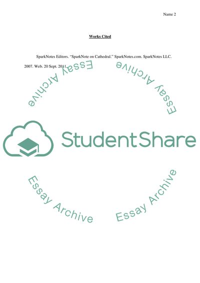 Cathedral Written by Raymond Carver