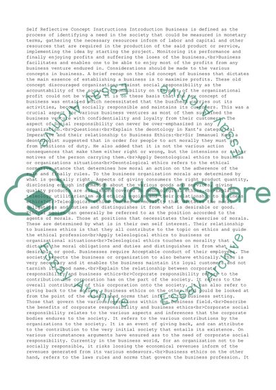 Self Reflective Course Concept