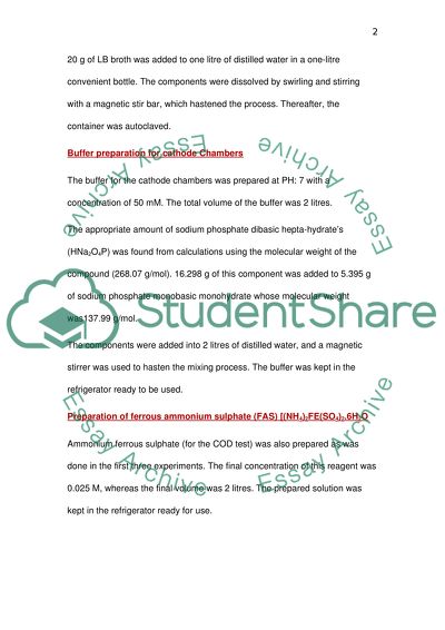 Biotechnology (microbial fuel cells)