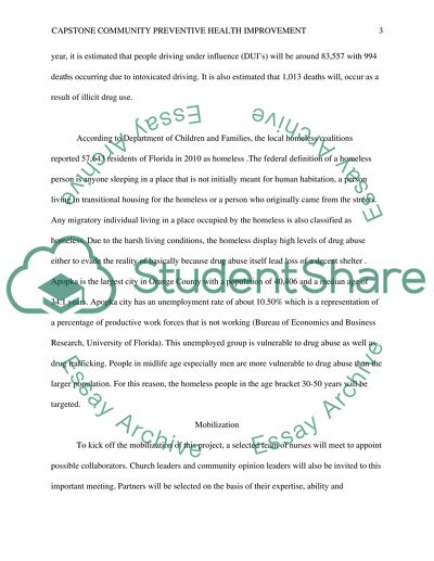 Capstone Community Preventive Health Improvement