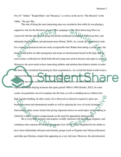 Analysis of The Most Interesting Man in the World Ad