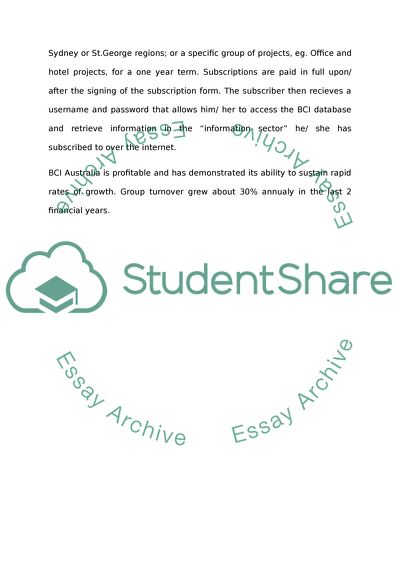 BCI Australia Sales Management Analysis