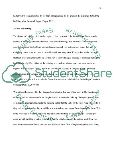 The Collapse of the World Trade Centre