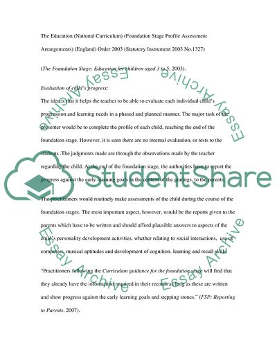 The Early Years Curriculum: A Comparative View