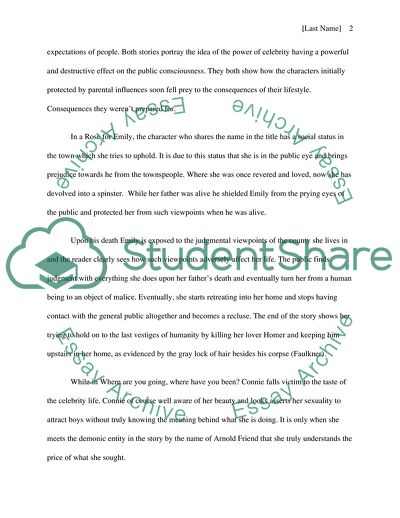 A Rose for Emily by Faulkner and Where Are You Going by Oates