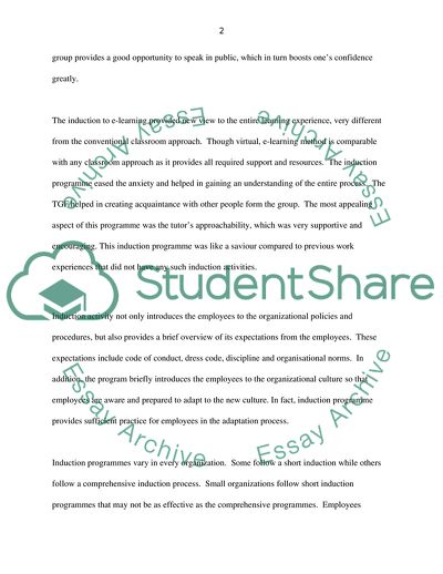 Induction and Work Pleasure or Pain