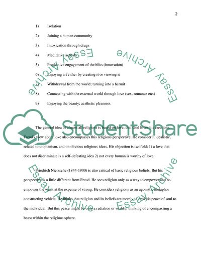 Freud and Nietzsche on Religion