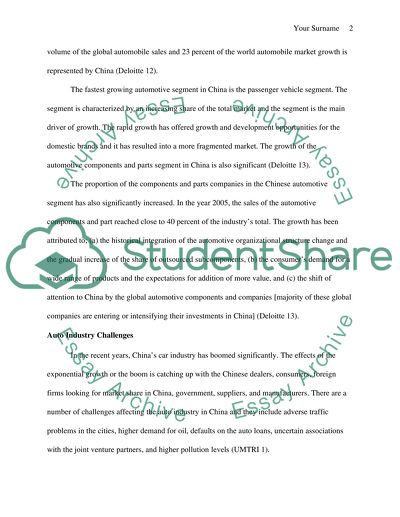 Future of Auto Industry in China